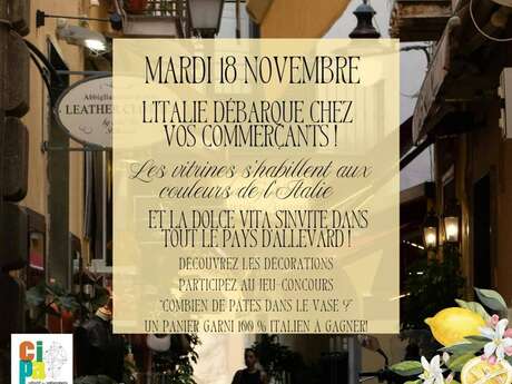 L'Italie débarque chez vos commerçants - Les journées italiennes dans le pays d'Allevard