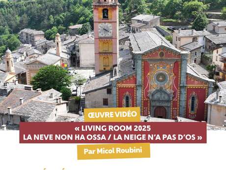 Oeuvre vidéo : "Living-room 2025 - La neve non ha ossa / La neige n'a pas d'os"