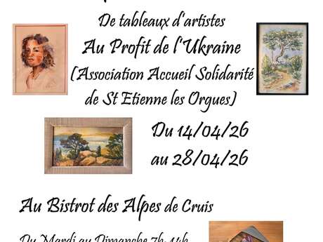 expo-vente solidaire en soutien à l'association Accueil Solidarité de Saint Etienne les Orgues