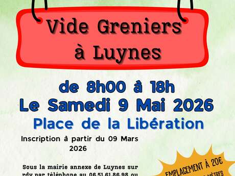 Vide grenier Festi'Luynes
