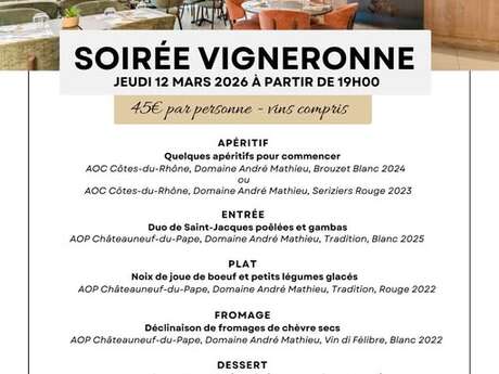Soirée vigneronne