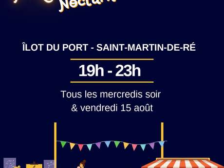Nächtlicher Designermarkt in Saint-Martin-de-Ré