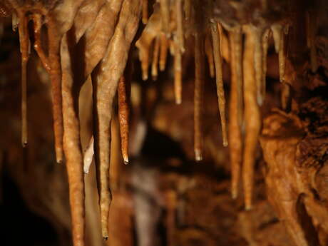 La grotte dans le noir