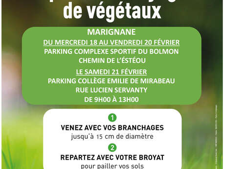 Opération broyage de végétaux