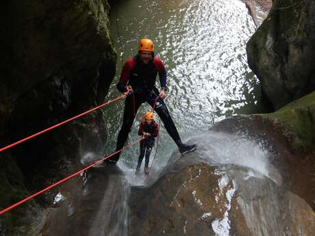 Canyoning à Gorgette et Craponoz avec CORDI'CA