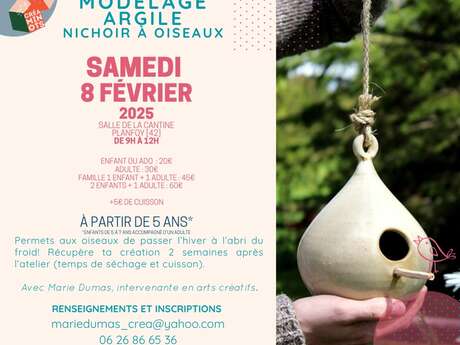 Atelier poterie : nichoir pour les oiseaux