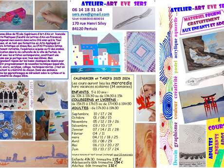 Cours dessin peinture créativité