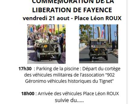 Commémoration de la libération de Fayence