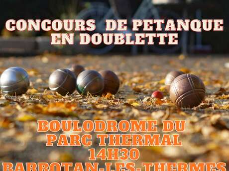 Concours de pétanque à Barbotan-les-Thermes