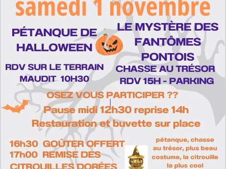 Concours de pétanque et chasse au trésor | Halloween Concours de pétanque et chasse au trésor | Halloween