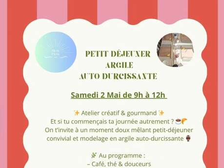 Atelier créatif et gourmand : Petit déjeuner - Argile auto durcissante