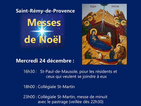 Messes de Noël à Saint-Rémy-de-Provence