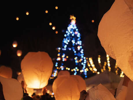 Lâcher de lanternes