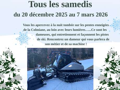 Découverte du métier de dameur - La Colmiane