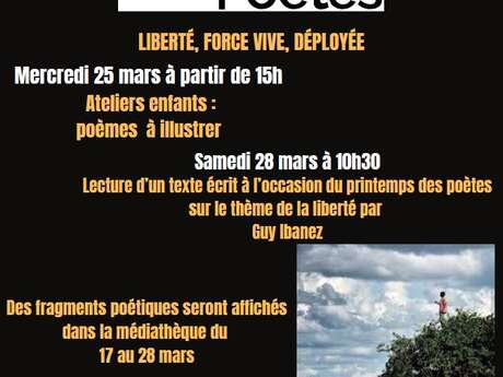 Printemps des poètes : atelier enfant, lecture, exposition