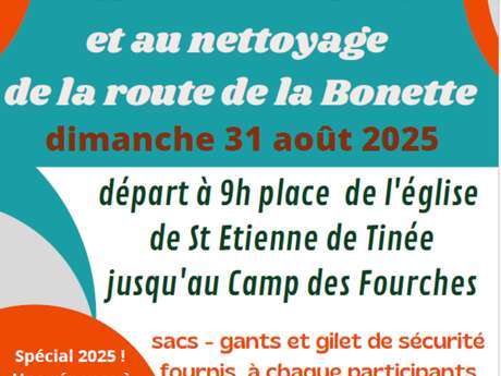 Collecte de déchets Route de la Bonette