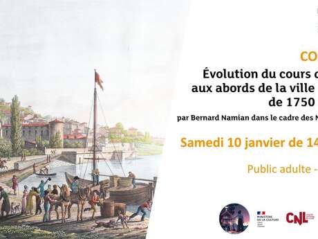 Conférence : Évolution du cours de la Saône aux abords de la ville de Trévoux de 1750 à nos jours