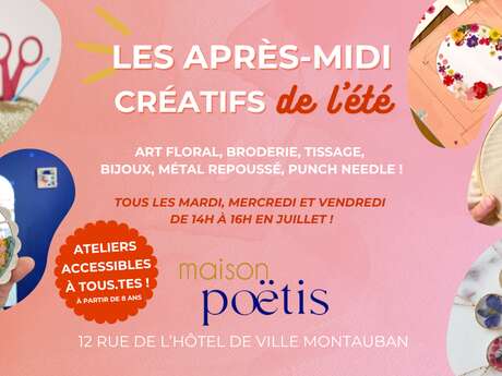 Après-midi créatifs d’été ❤ Thématique au choix