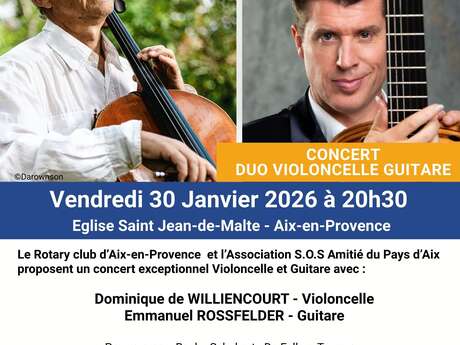Concert : Violoncelle et Guitare