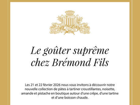 Supreme afternoon tea at Brémond Fils