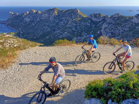 Sortie guidée en vtt électrique dans les Calanques
