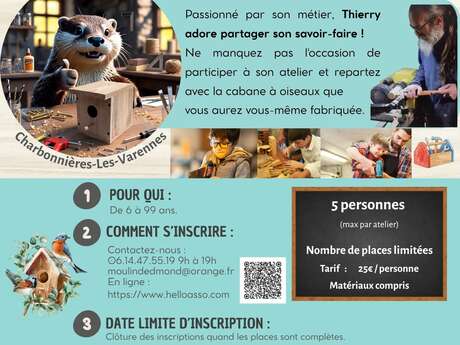 Le Moulin d'Edmond : Fabrique ton nichoir à oiseaux