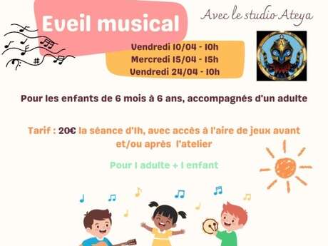 Atelier : éveil musical (enfants 6 mois - 6 ans)