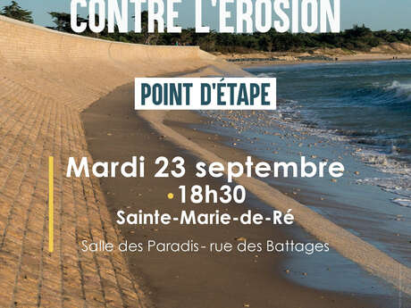 Réunion publique - Érosion : Point d'étape