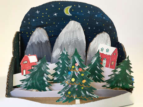 Atelier artistique en famille - Création de Noël et d'hiver