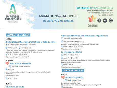 Donezan events program