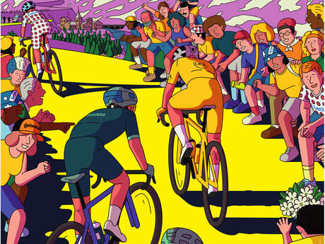 The city of Evian hosts the Tour de France