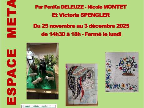 Exposition Décoration de Noël, Broderie Couture et Faïence