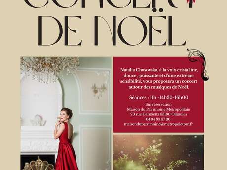 Weihnachtskonzert mit Natalia Chasovska