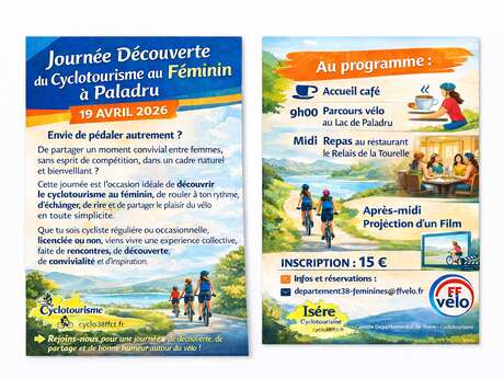 Journée découverte du cyclotourisme au féminin à Paladru
