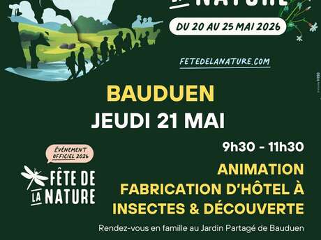 Fabrication d'hôtel à insectes et découverte