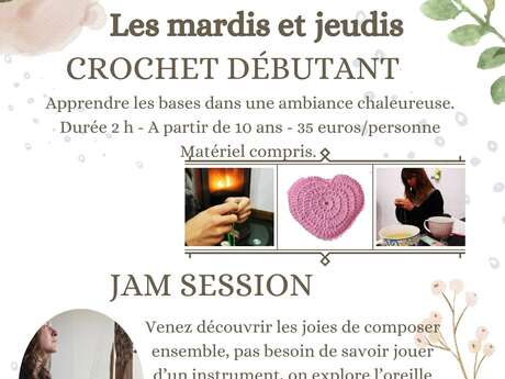 Crochet débutant - Les ateliers avec Audrey