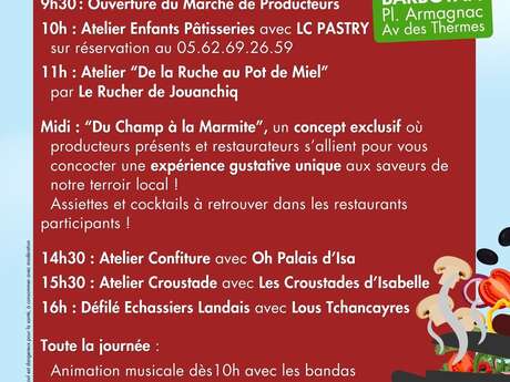 Terroir en Fête - Programme  "Du Champ à la Marmite" - Barbotan les Thermes - Dimanche 19 Octobre 2025