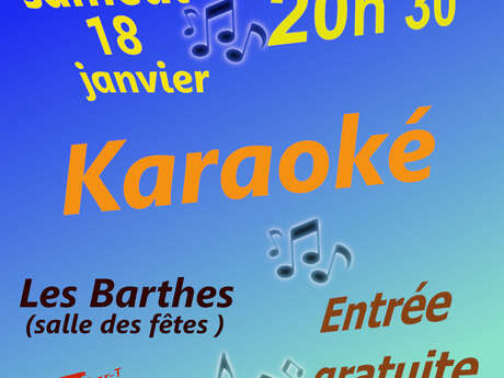 Soirée karaoké Le 18 janv 2025