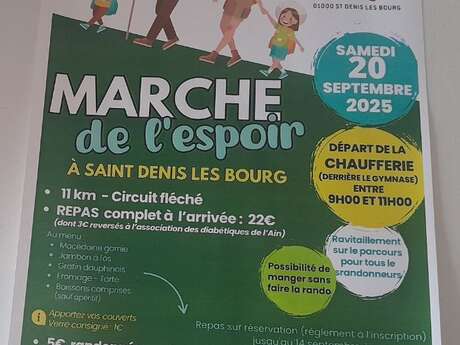 Marche de l'amicale des donneurs de sang bénévoles St Denis, Buellas, St Rémy