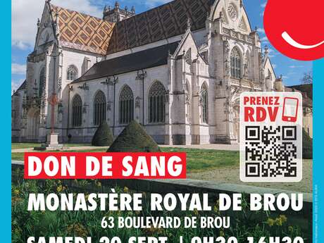 Collecte de sang exceptionnellement au Monastère Royal de Bourg-en-Bresse