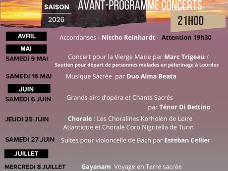 Concert à l’église – Les choralines Korholen de Loire Atlantique et Chorale Coro Nigritella de Turin