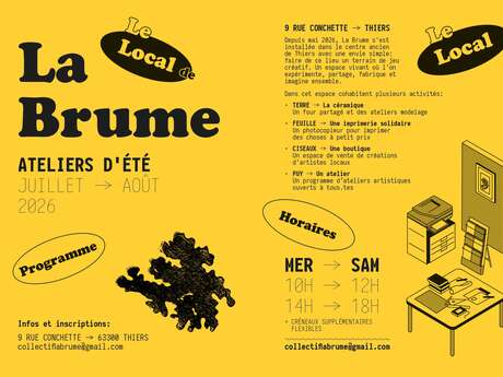 Ateliers au local de la Brume à Thiers