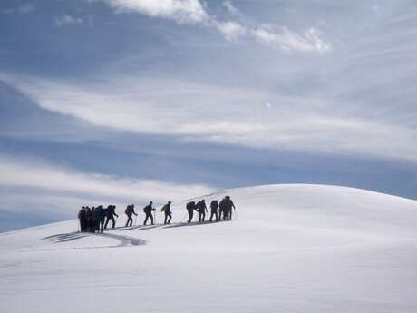 Snowshoes with mountain guide