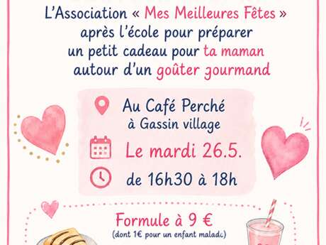 Gouter de la fête des mères au Café Perché