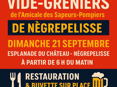 Vide greniers de l'amicale des sapeurs pompiers