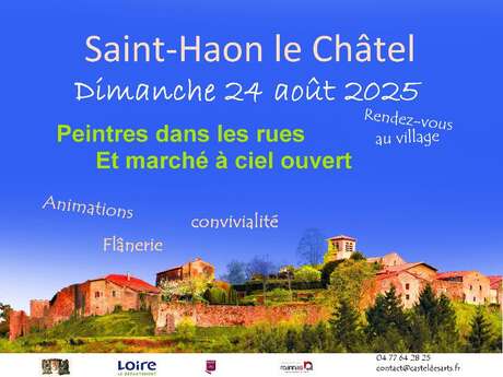 Peintres dans les rues et marché à ciel ouvert