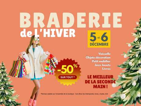 Braderie de l'hiver à la ressourcerie Histoires sans fin
