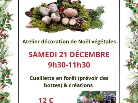 Atelier décoration de Noël végétale