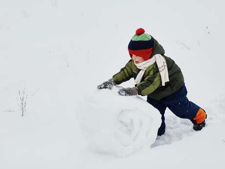 Mini kids : Sculptures sur neige