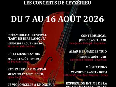 Musiques en Bugey : "Expression intime de la voix et de l'instrument" au Phaéton